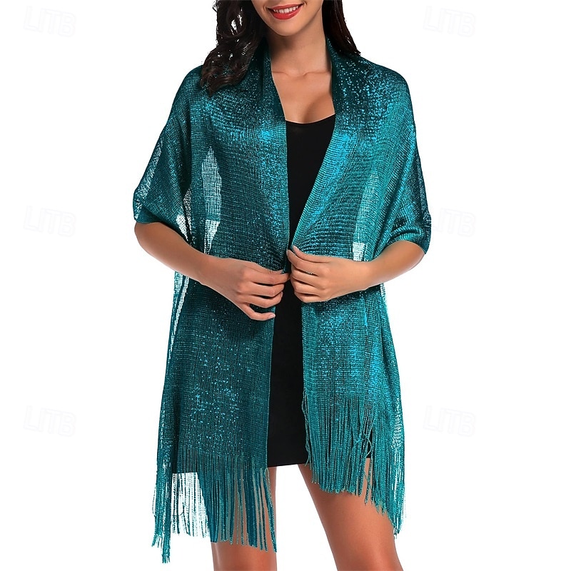 Sparkling Metallic Shawls and Wraps for Evening Party/Wedding/Formal Dresses2