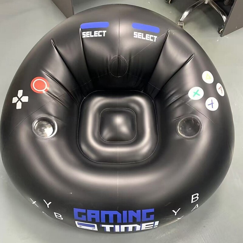 E-sports inflatable sofa chair creative internet cafe game back chair bedroom flocking lazy sofa2