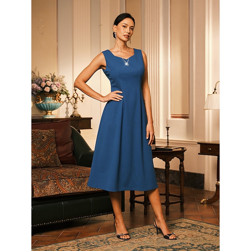 Women's Midi Dress Sheath Dress Dress With Jacket Elegant Cocktail Semi Formal Formal Party Wedding Guest Regular Fit Floral Long Sleeve Crew Neck Blue Spring Fall Winter3