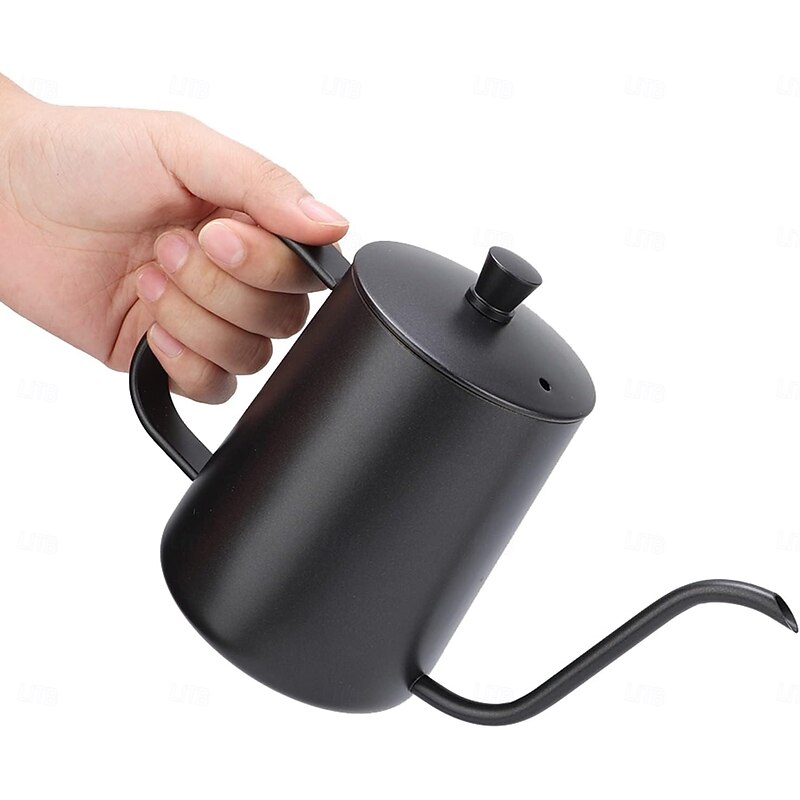 Coffee Kettle for Stove Top Premium Gooseneck Kettle, Pour Over Coffee Kettle, Tea Pot Stovetop Teapot, Hot Water Heater for Camping Home Kitchen, Stainless Steel