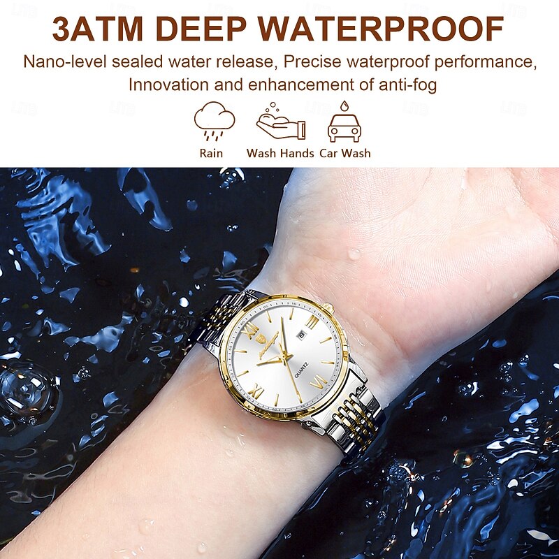 706 Women's Waterproof Stainless Steel Watch – Ultra Thin Retro Design, Luminous Dial, Elegant Quartz Wristwatch for Business & Daily Wear3