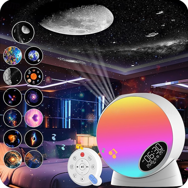 Galaxy Projector 13 in 1 HD Planetarium Star Projector for Bedroom Star Projector Galaxy Light with Bluetooth Speaker & White Noise Remote/Auto-Off Timer Space Galaxy Lamp for Kids Gifts Home Decor