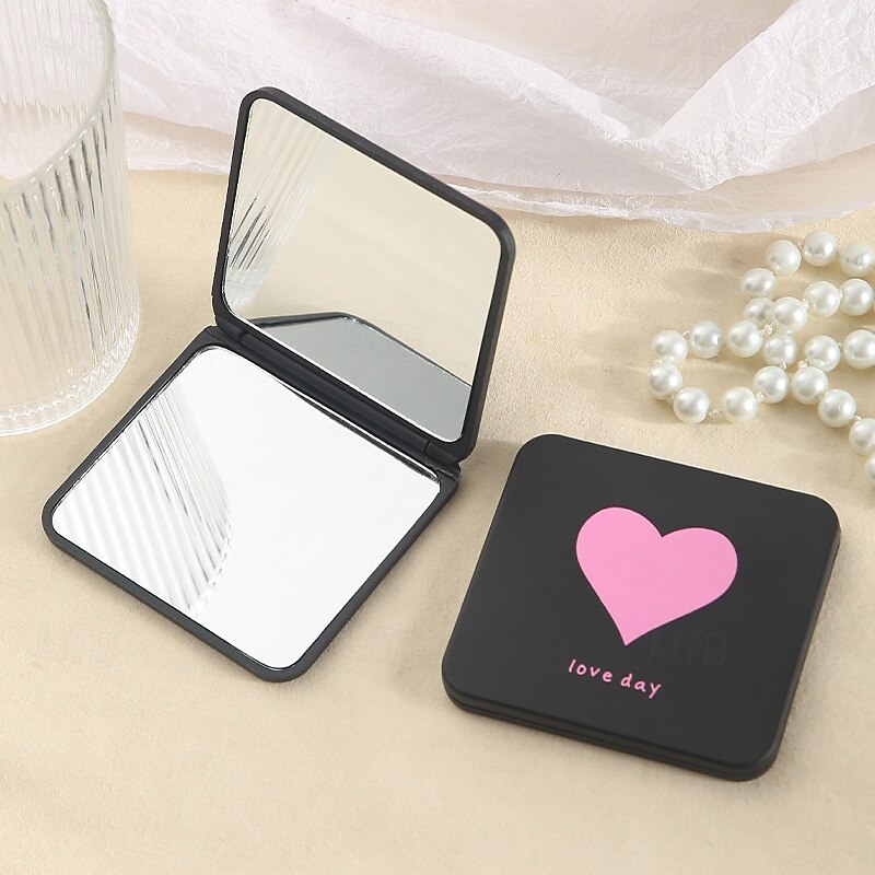 1pcs Foldable Pocket Mirror, Portable Mini Makeup Mirror for Purse, Compact Handheld Folding Mirror for Travel, DIY Cosmetic Mirror Wholesale2