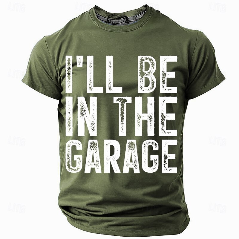 I'll Be In The Garage Funny Mens T-Shirt - Short Sleeve Graphic Tee for Car Enthusiasts & Hobby Dads3