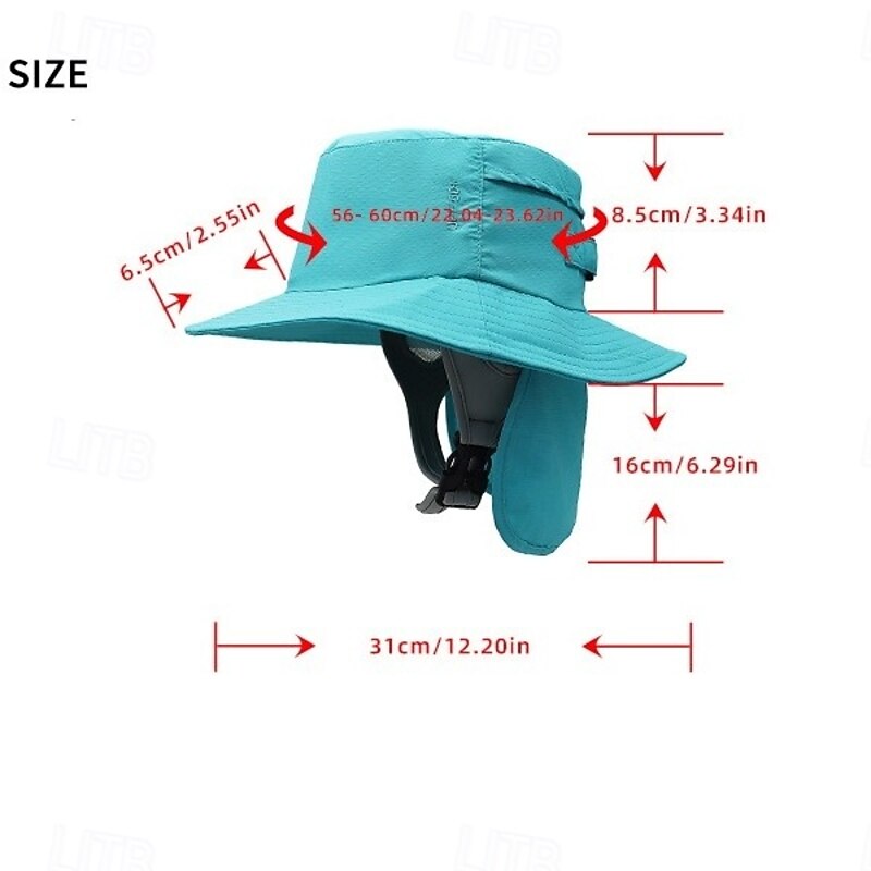 Summer Beach Surfing Sun Hat Neck Protection Outdoor Cycling Sun Hat Large Brim Paddling Fisherman Hat2