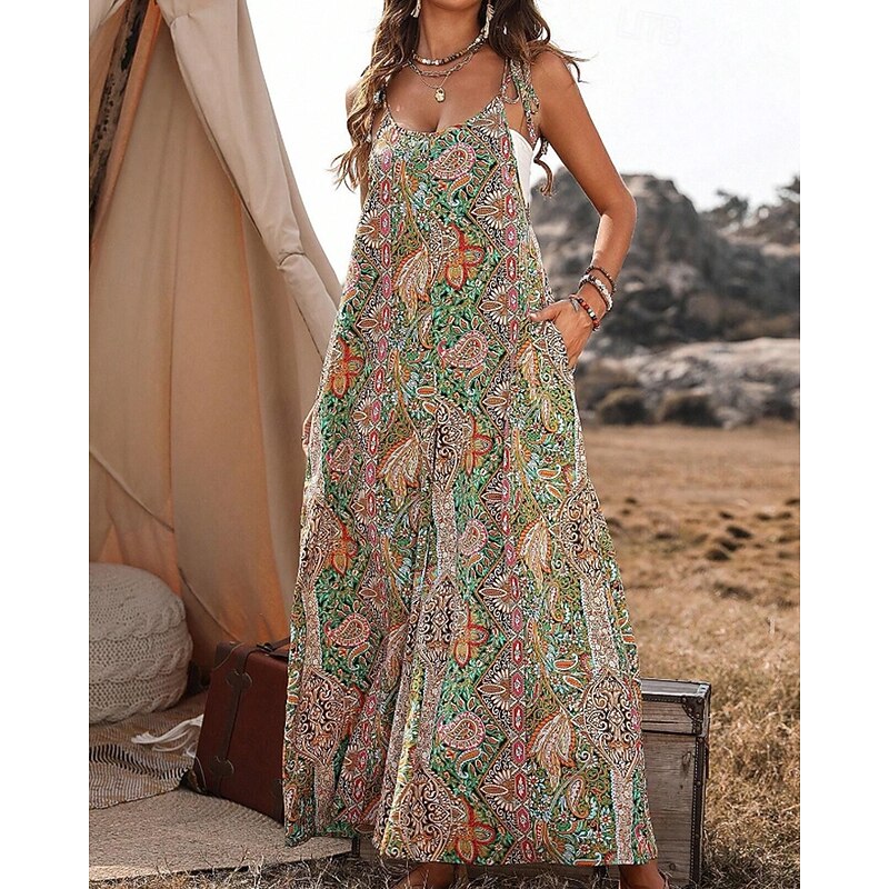 Women's Normal Jumpsuit Streetwear Floral Sleeveless U Neck Print Street Daily Regular Fit Black Red Blue Summer