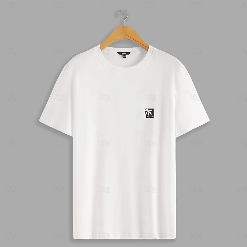 Men's Graphic T Shirt Tee Top Short Sleeve T shirt Crew Neck Shirt Fashion Outdoor Casual Street Casual Daily White Spring & Summer Clothing Apparel S M L XL XXL