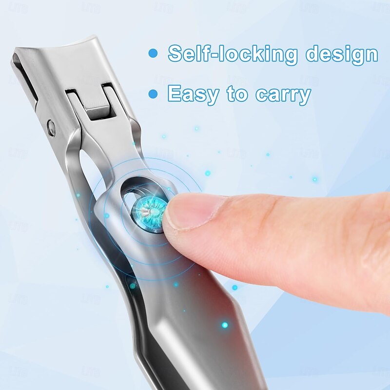 Toe Nail Clippers for Thick Nails, Sharp Nail Clippers Wide Mouth Toenail Clippers Seniors Super Sharp Stainless Steel Nail Clippers for Men Women4