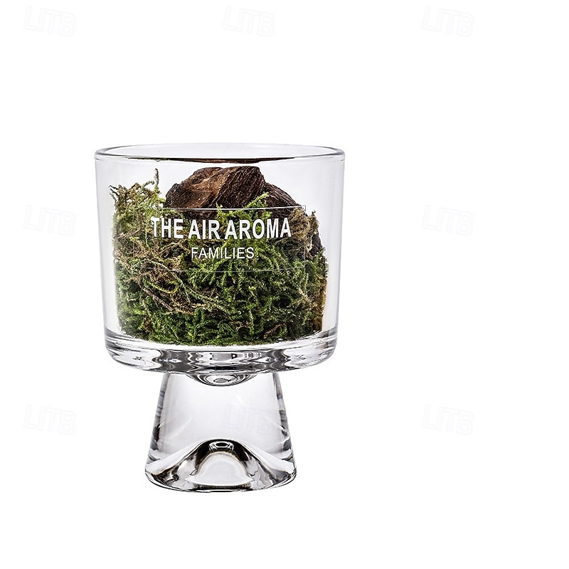 Fireless Aromatherapy Wooden Scented Cup, 1PC Pine and Moss Fragrance Diffuser Without Essential Oils, Forest Style Long-Lasting Air Freshener Ornament for Living Room, Bedroom, Office, Bathroom2