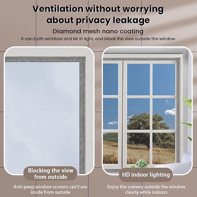 Anti-privacy anti-mosquito screen window summer home anti-mosquito invisible Velcro anti-small batch4