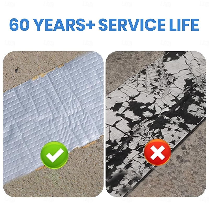 Butyl Tape Waterproof Sealant Tape, Aluminum Foil Duct Sealing Tape for RV Roof Repair, Boat and Pipe Sealing, Silicone, Glass & EDPM Roof Leak Patching4