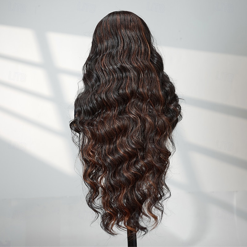 Synthetic Lace Wig Body Wave Style 30 inch Multi-color Middle Part 13x4 Lace Front Wig Women's Wig A14