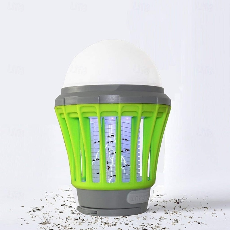 Bug Zapper Mosquito Lamp with USB Charging and Built-in 3.7V Battery  Waterproof Design, Adjustable Lighting Modes (20%, 50%, 100%)  Portable and Effective Mosquito Repellent