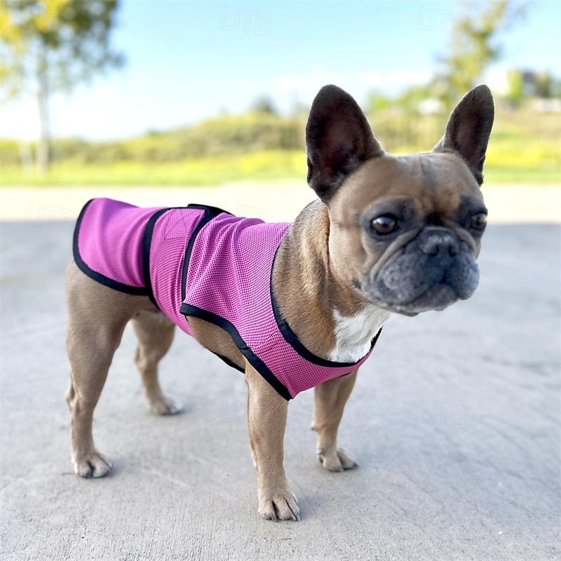 Dog Shirts Quick Dry Soft Stretchy Pet T-Shirts with Reflective Label Tank Top Sleeveless Vest Sun Protection Dog Clothes for Medium Large Dogs4
