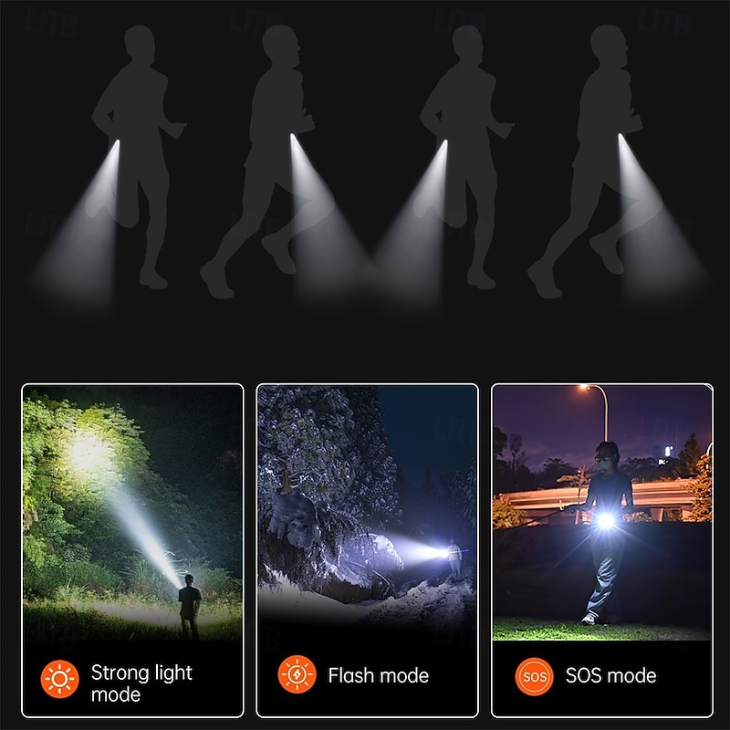 KT80 Smart Watch 1.46'' HD Display Outdoor Sports Watch with Call Reminder, Flashlight, UV Detection, Waterproof, 100+ Modes, 48mm Case4