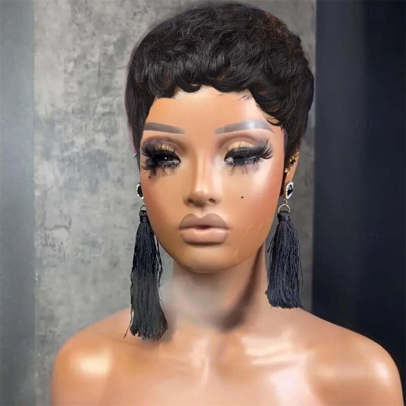 Pixie Cut Wigs for Black Women Synthetic Wig Short Layered Wigs3