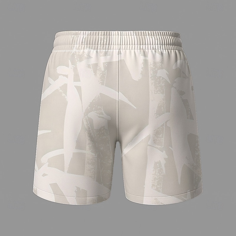 Men's Plants Bamboo Swim Trunks Swim Shorts Board Shorts Mid Waist Streetwear Hawaiian Beach Vacation Wear Side Pockets Mesh Lining Elastic Drawstring Waist Designer Clothing Apparel3