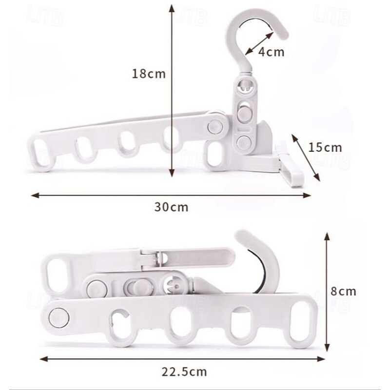 Foldable Hanger, Home Use Hanger, Travel Portable Storage, Five-Hole Foldable4