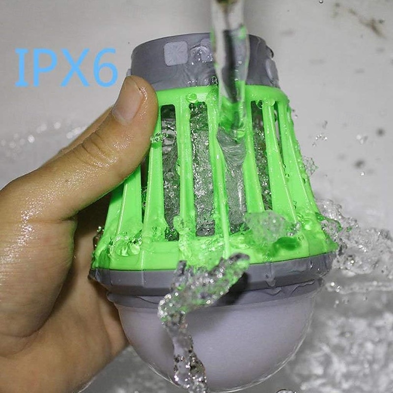 Bug Zapper Mosquito Lamp with USB Charging and Built-in 3.7V Battery  Waterproof Design, Adjustable Lighting Modes (20%, 50%, 100%)  Portable and Effective Mosquito Repellent3