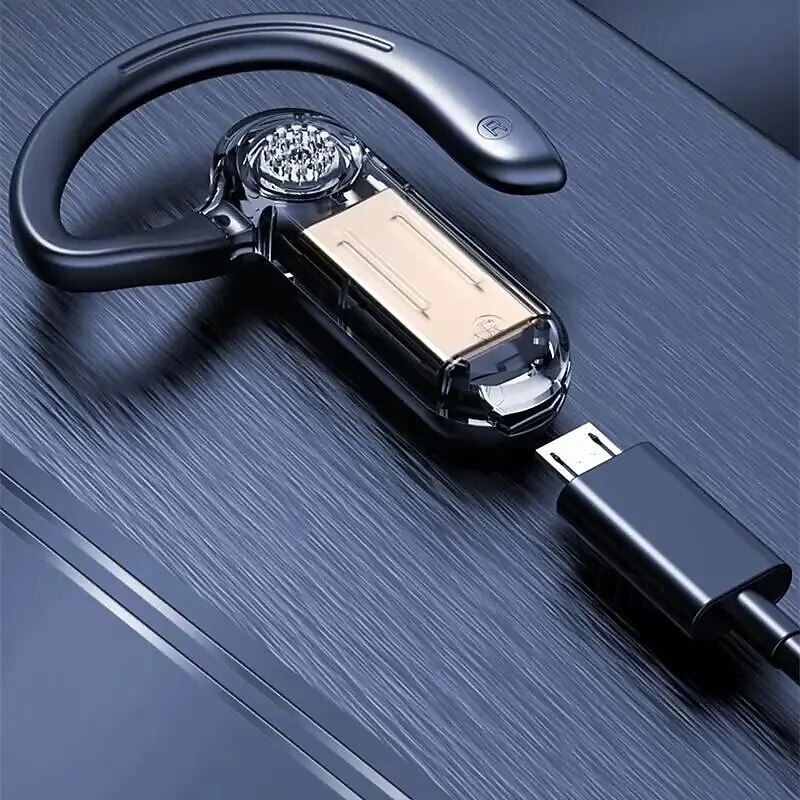 V28 Bluetooth Ear Hook Headphones with LED Display – Wireless Sports Earbuds with Mic, Waterproof, USB Charging, Compatible with iOS Android3