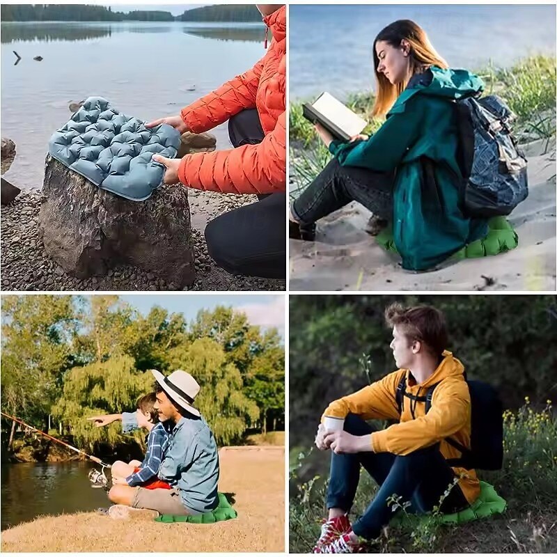 Lnflatable Mattress for Sitting Outdoor Ultralight Seat Cushion Camping Sitting Pad Air Mat for Hiking Backpacking2