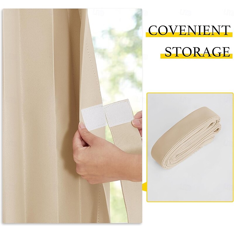 Closet Curtains, Door Curtains for Doorways, Pleated Folding Doors Curtain for Closet and Room Divider, 1 Panel3