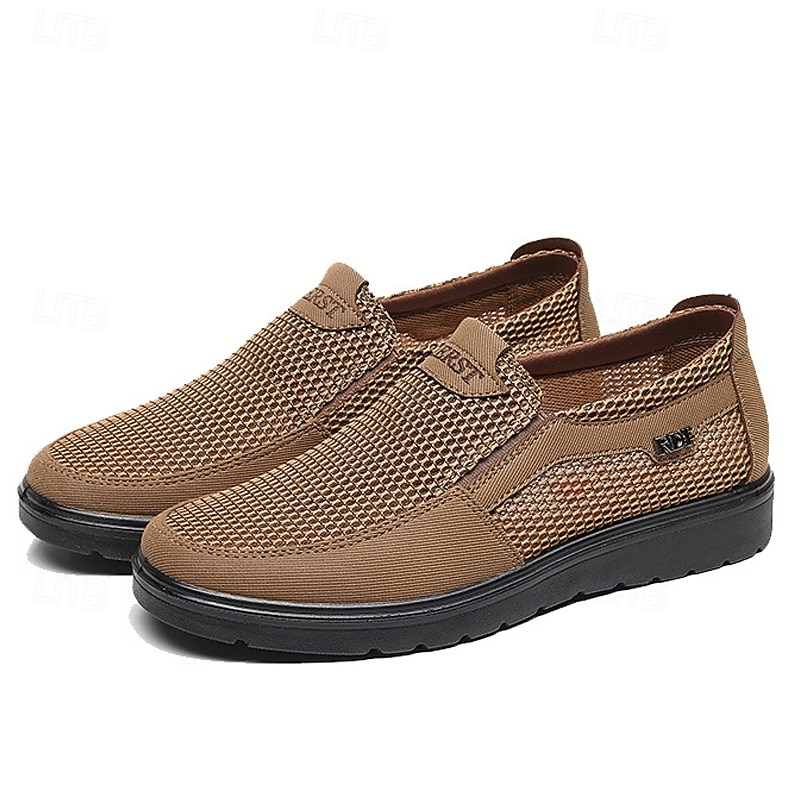 Men's Breathable Slip-On Mesh Sneakers - Lightweight and Comfortable Sneakers for Active Lifestyles and Everyday Adventures4