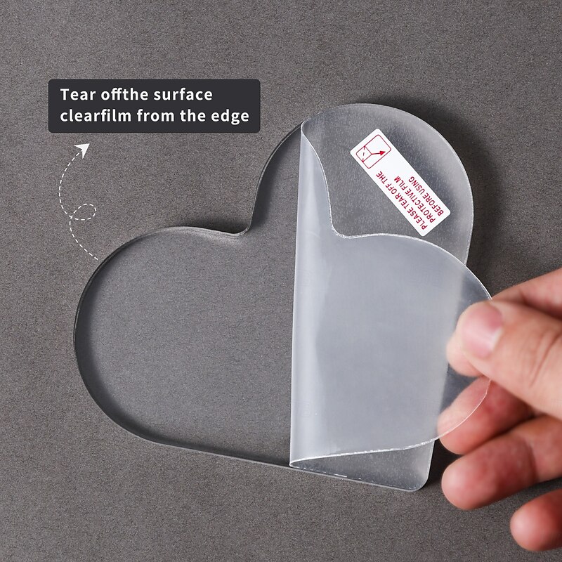 4th of July Table Decorations, Acrylic Heart Plaque Memorial Day Decorations Patriotic Decor, Red White and Blue Americana Home USA Sign for Independence Day Fourth of July,2