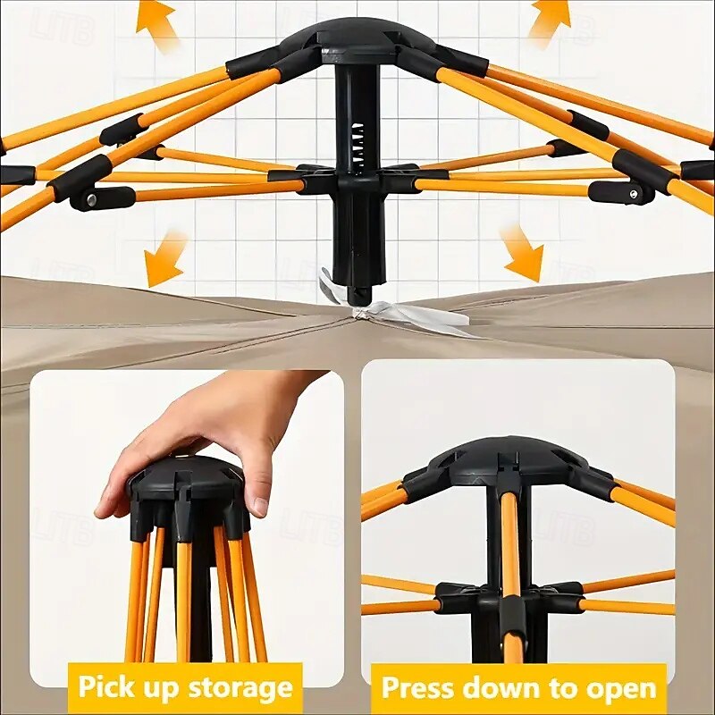 Outdoor Awning Self-driving Travel Camping Tent Reactive Outdoor Camping Tent Applicable To Mountaineering Hunting Fishing4