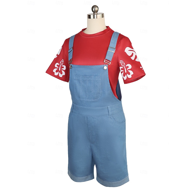 the Blue Monster Lilo Cosplay Costume Cosplay Movie Cosplay for Women's Girls' Kid's Adults' Halloween Carnival Party3