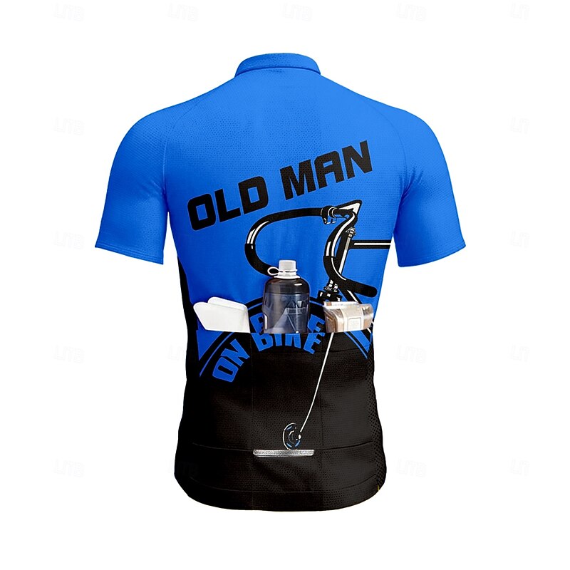 CAWANFLY Men's Cycling Jersey with Shorts Short Sleeve Yellow Red Royal Blue Bike Padded Shorts / Chamois Clothing Suit 3D Pad Quick Dry Anatomic Design Ultraviolet Resistant Reflective Strips2