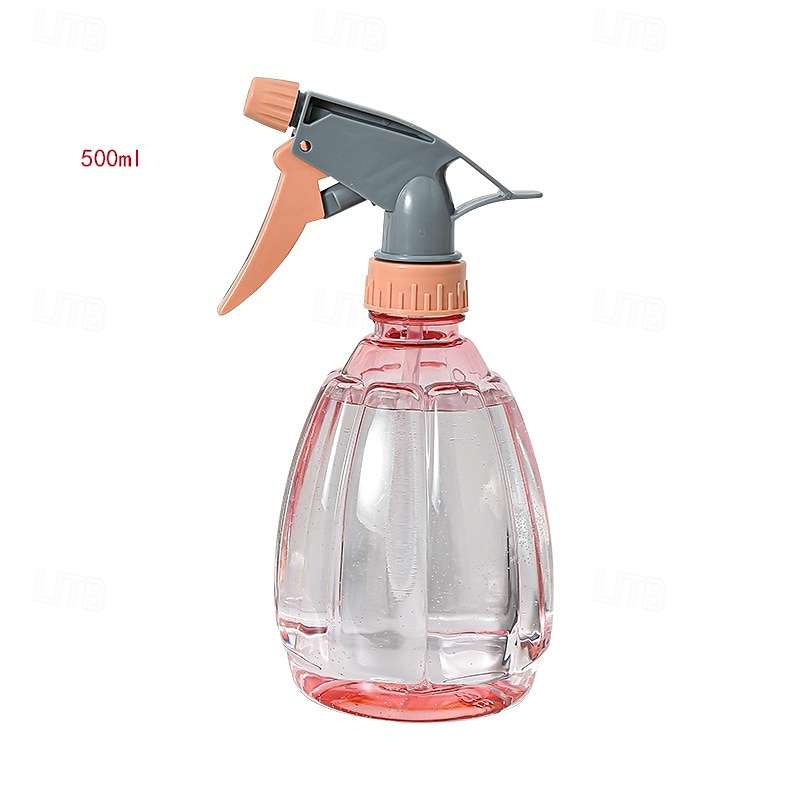 500ML Uniform Water Spray Bottle, Hand Pressure Disinfection and Cleaning Spray, New Color Melon Garden Spray Bottle2