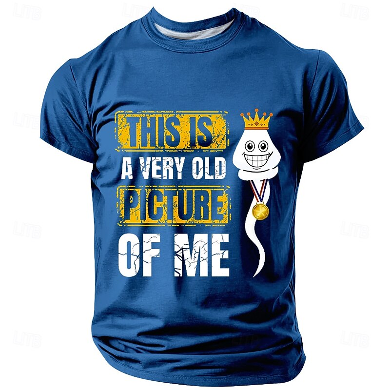 Men's Adult Humor T Shirt Short Sleeve T shirt 3D Print Crew Neck Shirt Fashion Daily Basic Street Casual Daily Black Blue Green Summer Spring All Seasons Clothing Apparel S M L XL XXL XXXL2