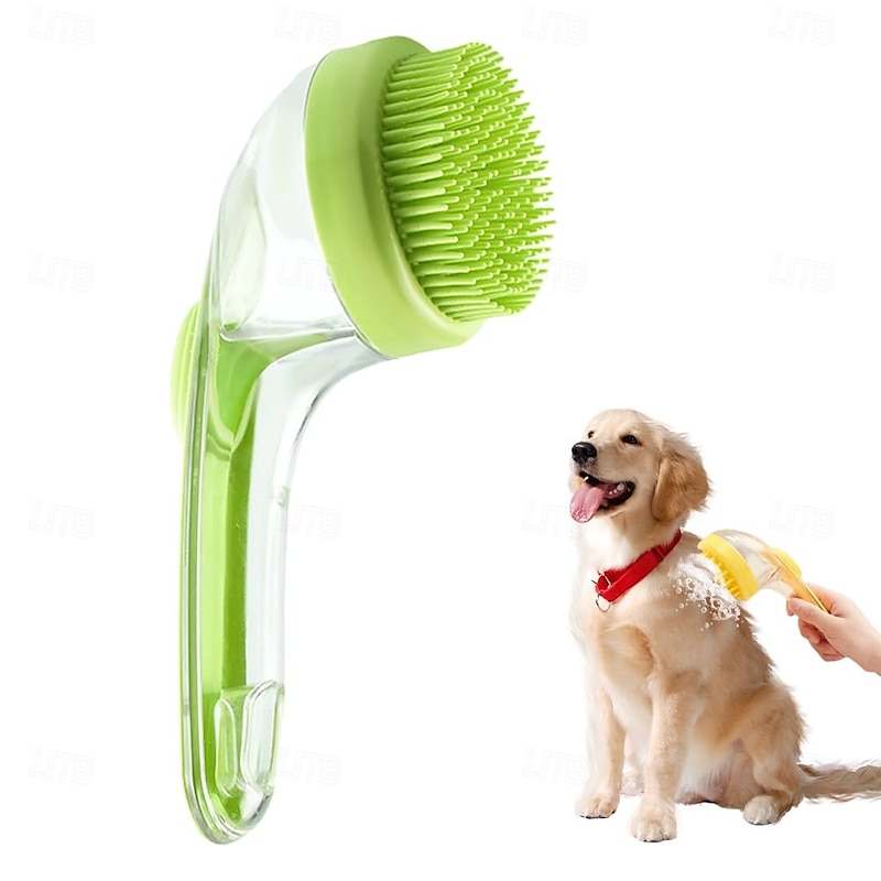 Pet Bath Brus, Dog Bath Brush Dog Scrubber for Bath, Bathing Dog Grooming Massage Brush for Long Short Haired Dogs Cats Shower