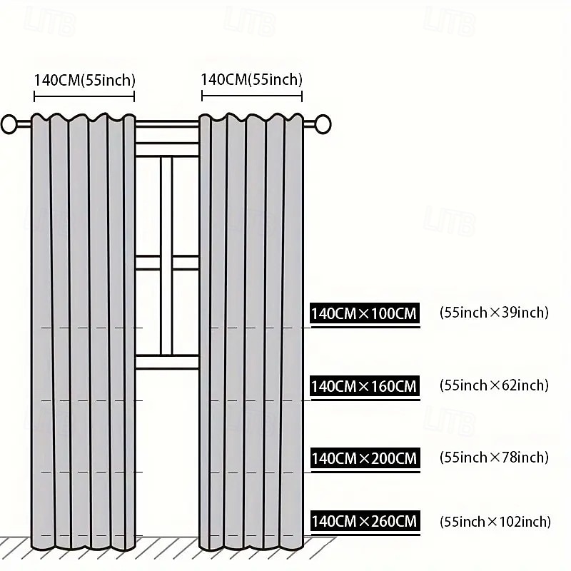 Beige Linen Curtains Semi-Transparent All-Season Decorative Drapes for Bedroom & Living Room, Machine Washable Polyester, Rod Pocket Style, Traditional Home Decor, Bedroom Decor for Living Room2