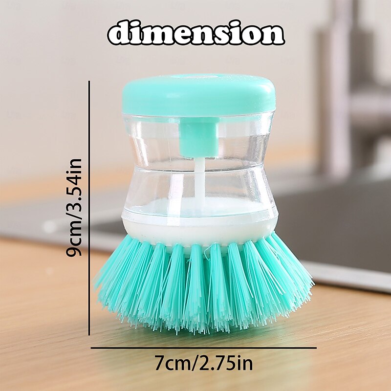 2-Pack Multifunctional Automatic Soap Dispensing Pot Brush, Heavy-Duty Cleaning Scrubber for Kitchen, Home Cleaning Essentials3