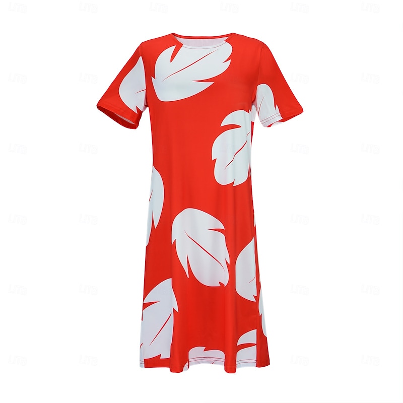 Lilo Cosplay Costume Cosplay Movie Cosplay for Women's Adults' Halloween Carnival Party3