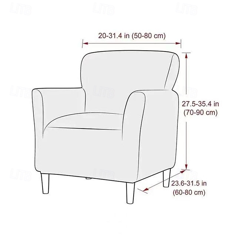 Stretch Sofa Armchair Cover Slipcover Washable Single Sofa Seat Cover Easy-install Home Furniture All-Round Protection Cover NEW2