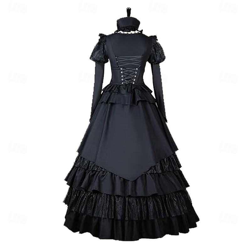 Rococo Victorian 18th Century Dress Party Costume Masquerade Ruffle Sleeve Maria Antonietta Fancy Dress Women's Royal Carnival Performance Party & Evening Adults' Dress4