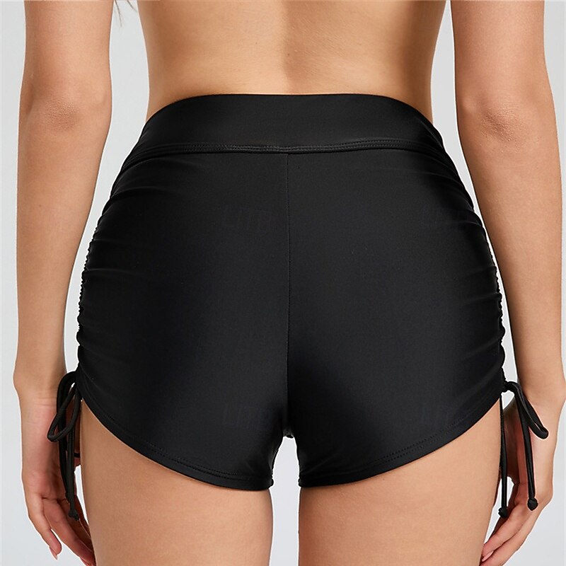 Women's Swim Shorts Board Shorts Swimwear Bottoms Swimming Surfing Beach Water Sports Solid Colored Summer Spring Autumn2