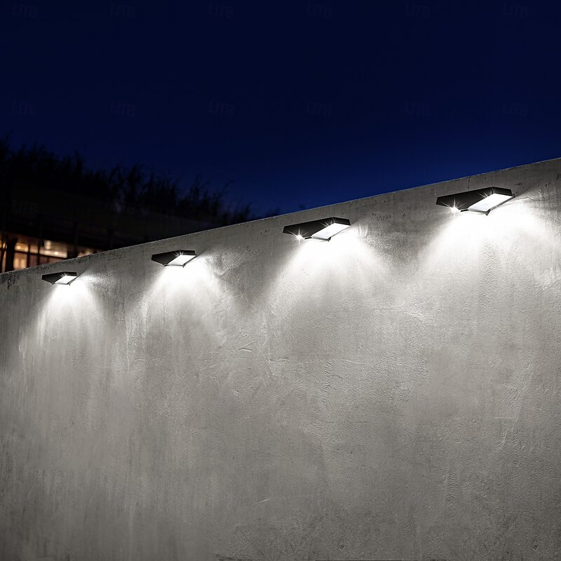 2/4pcs Outdoor Solar Wall Light Waterproof Door Corridor Light Garden Path Outdoor Lighting Courtyard Basement Garage Landscape Light3