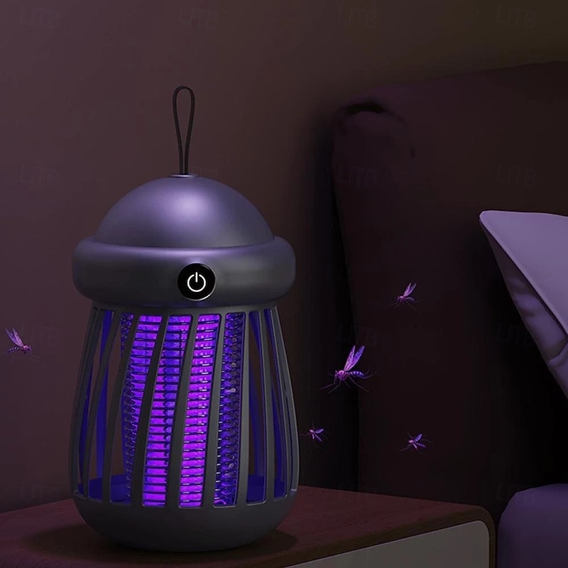 Portable Mosquito Killer Lamp Electric Fly Trap for Bedrooms, Silent Operation, Effective Mosquito Control, Compact and Rechargeable Design for Indoor Use4