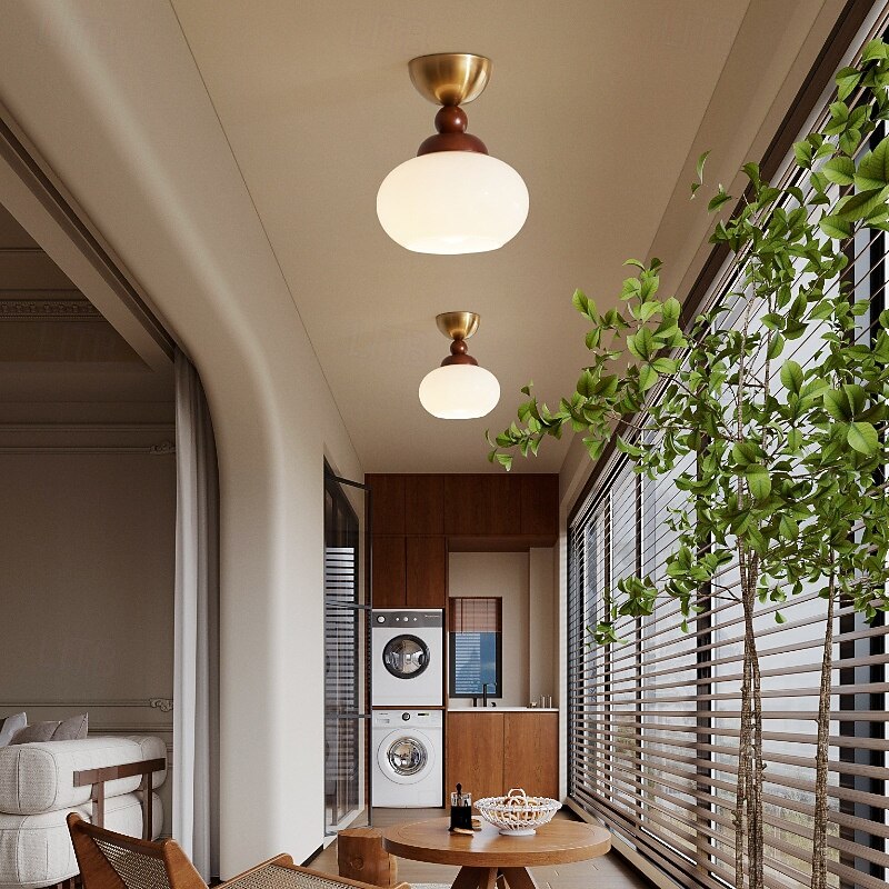 18 cm Circle / Round Design Geometric Shapes Ceiling Lights Glass Metal Glass Artistic Style Modern Style Classic Artistic Nordic Style 110-120V 220-240V3