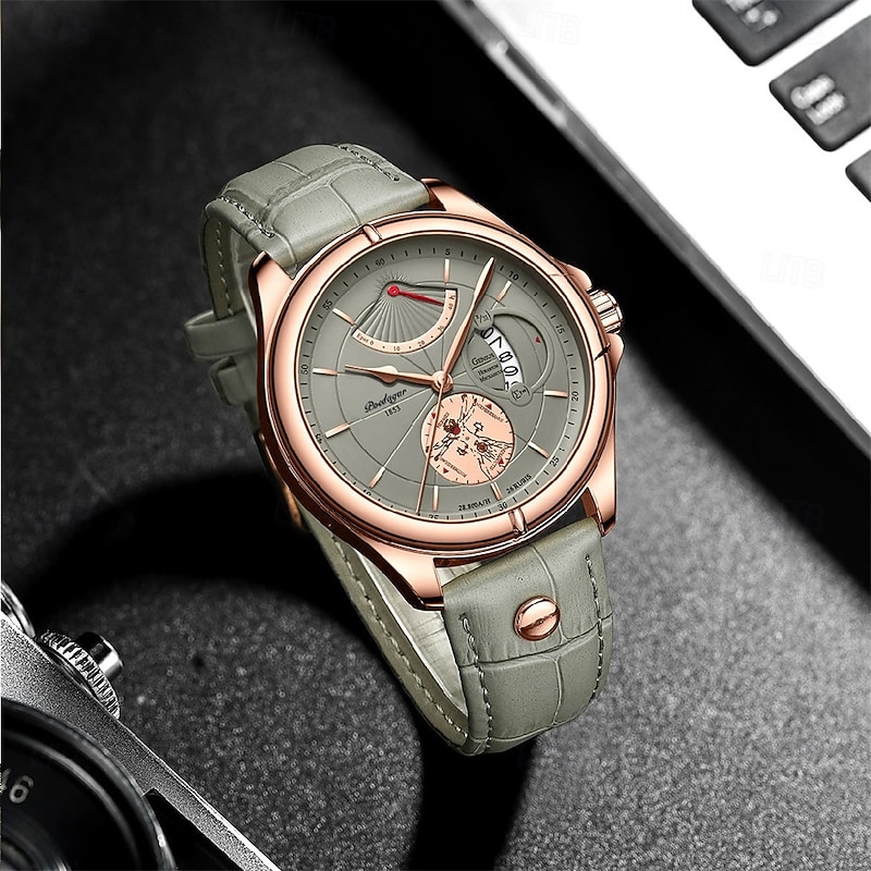 Men Watch Fashion Top Luxury Sport Men's Wristwatch Waterproof Luminous Leather Date Quartz Watches
