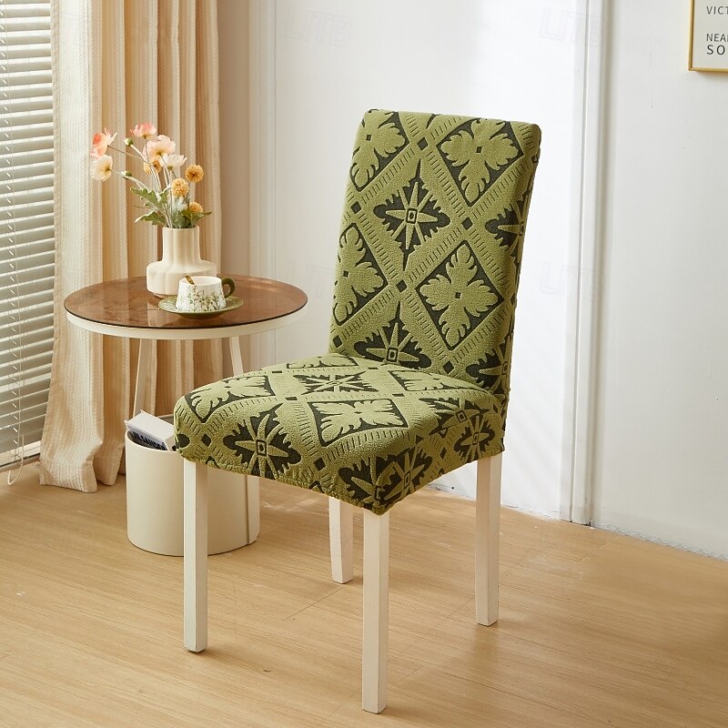 Dining chair Cover For Home Polar Fleece Fabric Chair Cover Stretch Slipcovers Seat Chair Covers4