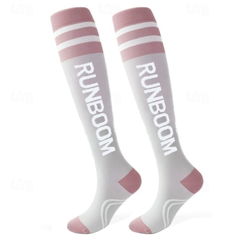 3 Pairs Compression Socks for Women Men, High Elastic Sports Support Socks for Running, Cycling, Skiing, Gym, Leg Slimming Performance Sleeves2