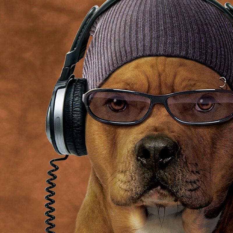 Bono Pitbull by VINCENT HIE Men's Animal Dog Button Up Shirt Short Sleeve Designer Shirt Limited Artist Edition2