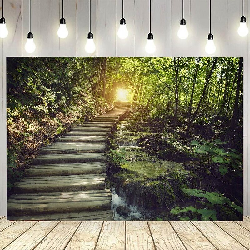 Natural Forest Scenery Hanging Tapestry Wall Art Large Tapestry Mural Decor Photograph Backdrop Blanket Curtain Home Bedroom Living Room Decoration4