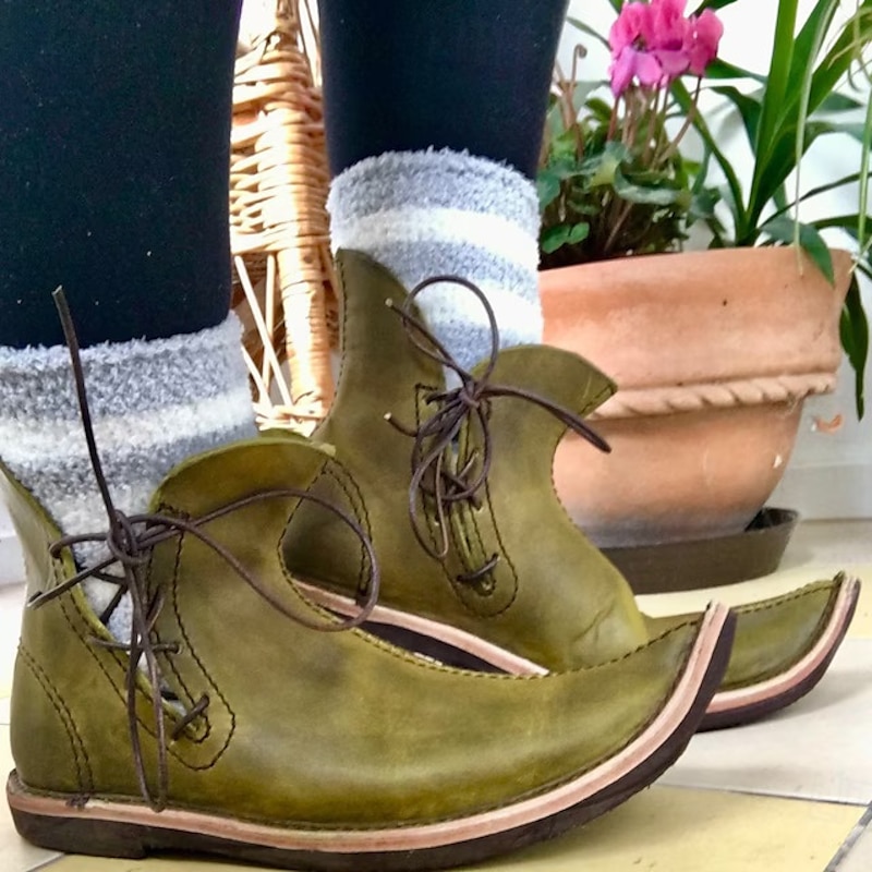 Retro Vintage Medieval Renaissance Shoes Fancy Dress Men's Celtic Pirate Halloween Carnival Masquerade Masquerade Party & Evening Adults Shoes4