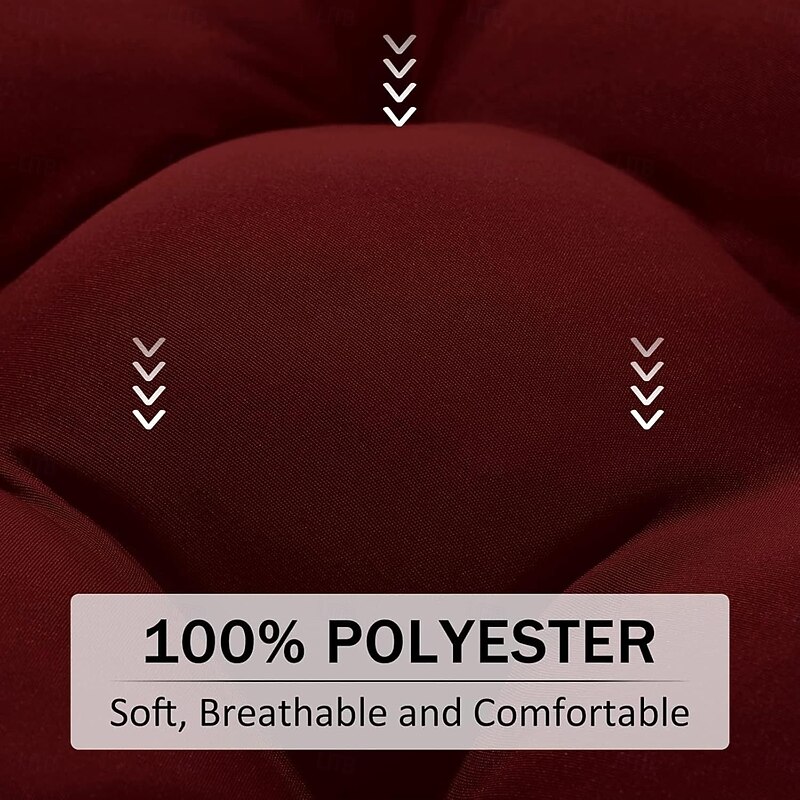 Outdoor Chair Cushions, Waterproof Overstuffed Memory Foam Bench Cushion for Swing Loveseat Patio Funiture 130*503